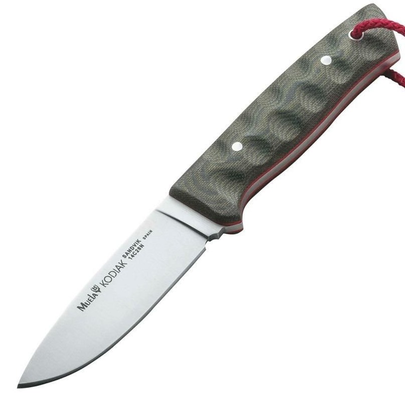 Cuchillo tactico Muela Kodiak con hoja de acero sandvik y mango ...