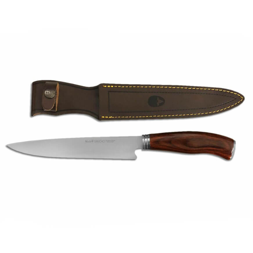 Cuchillo Muela Gaucho-20CO con mango de madera de cocobolo y hoja de 20 cm