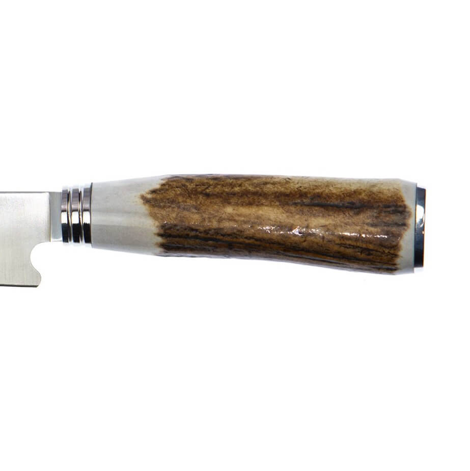 Cuchillo de barbacoa Muela Gaucho con mango de asta de ciervo y hoja de 20 cm