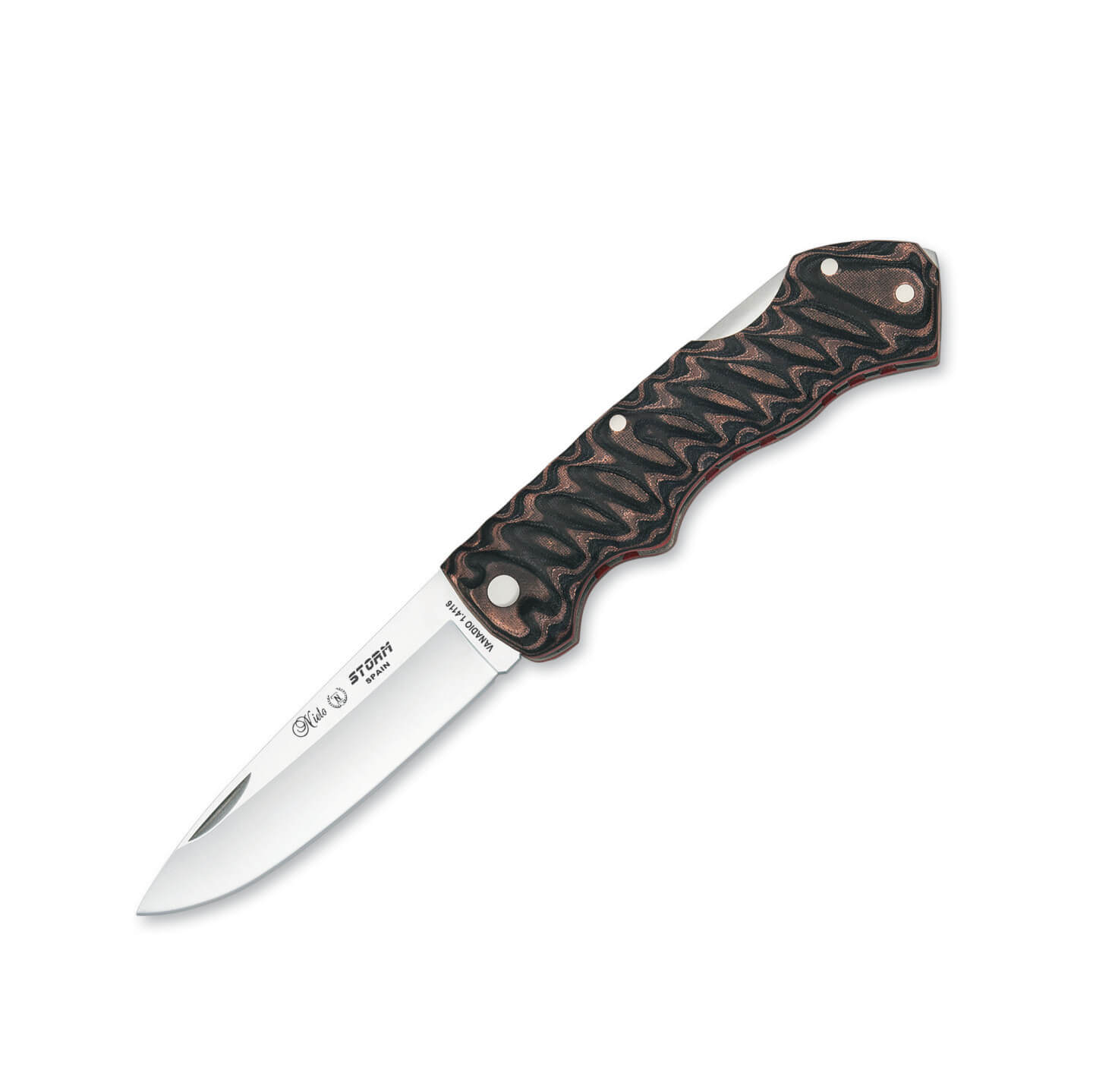 Navaja táctica Nieto Storm con mango de katex y hoja de 8.5 cm