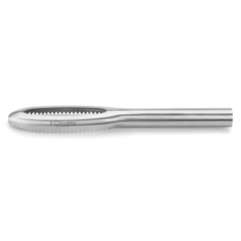 Quita escamas profesional de acero inoxidable 3 Claveles
