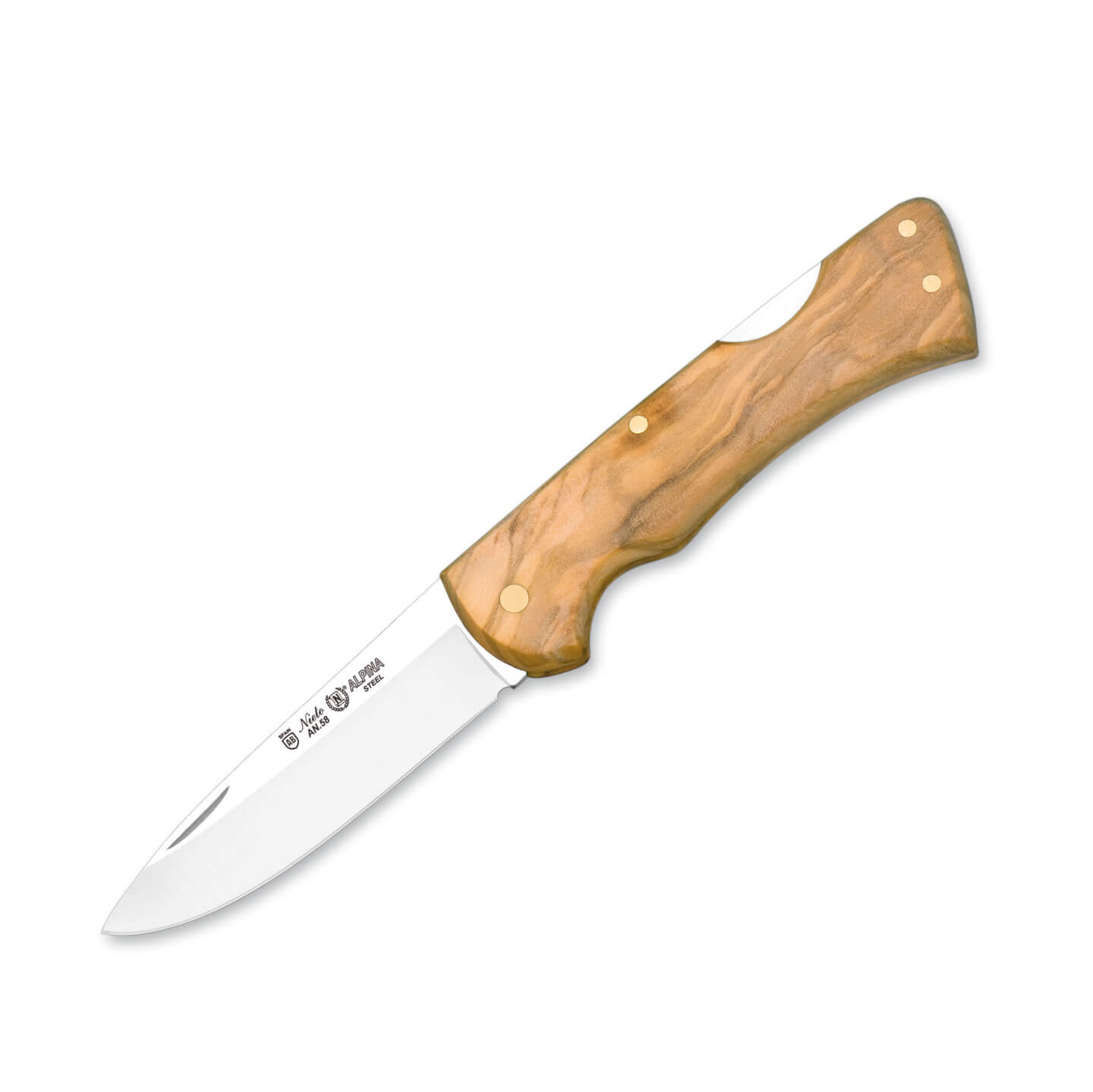 Navaja de bolsillo Nieto Alpina con hoja de 8 cm y mango de mader...