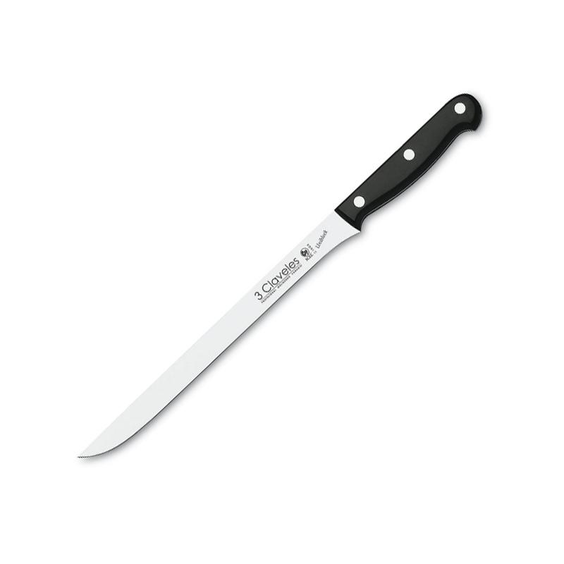 Cuchillo jamonero uniblock con mango de polioximetileno y hoja de...