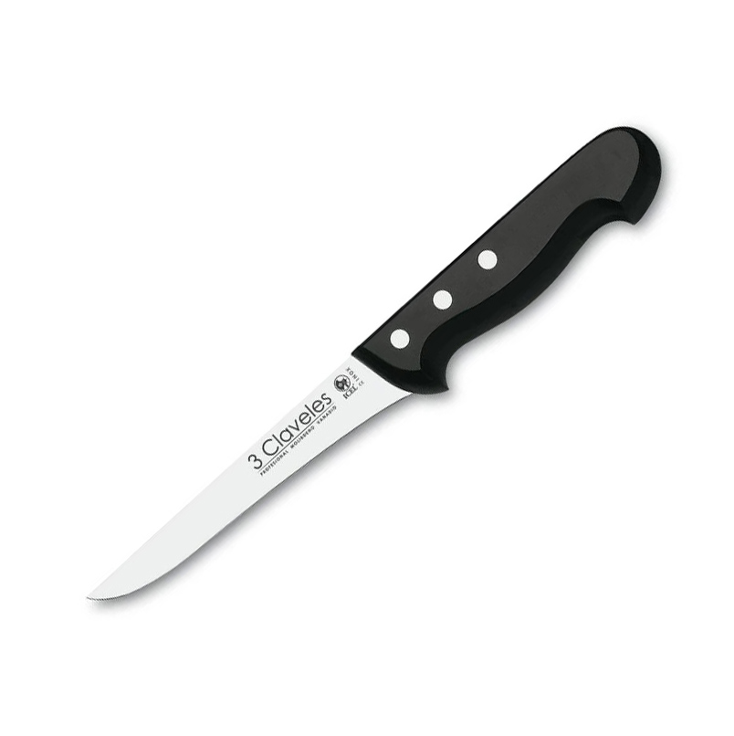 Set de cuchillos cocineros uniblock con mango de POM color negro