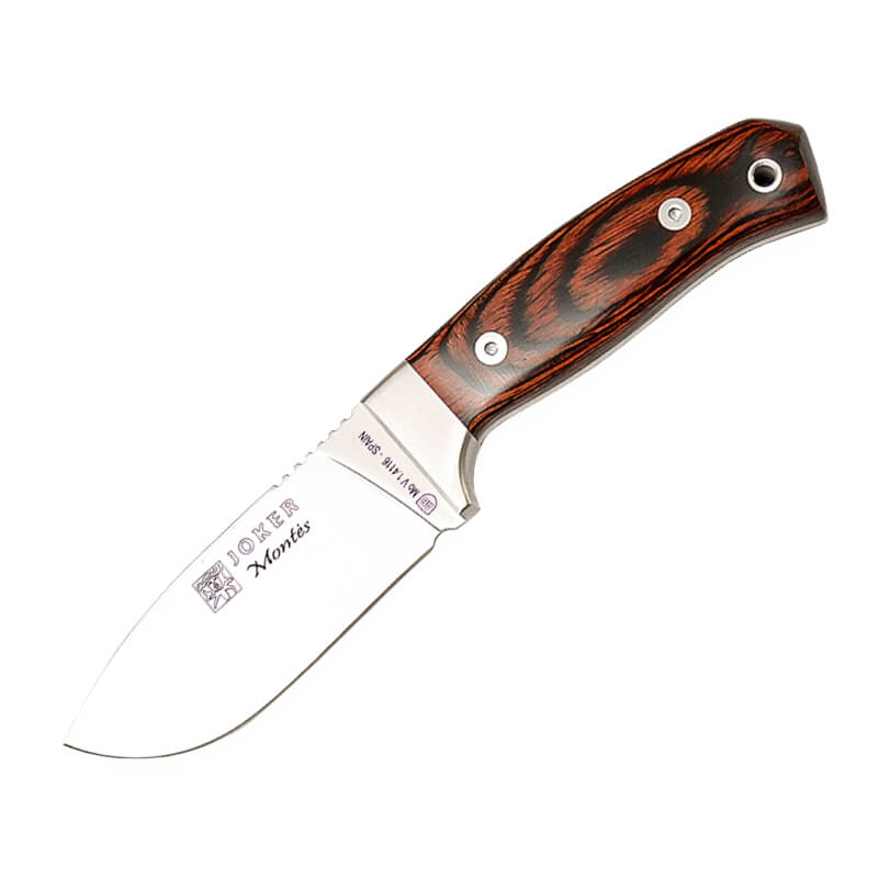 Cuchillo de caza Joker Montés con mango de estamina con virola y...