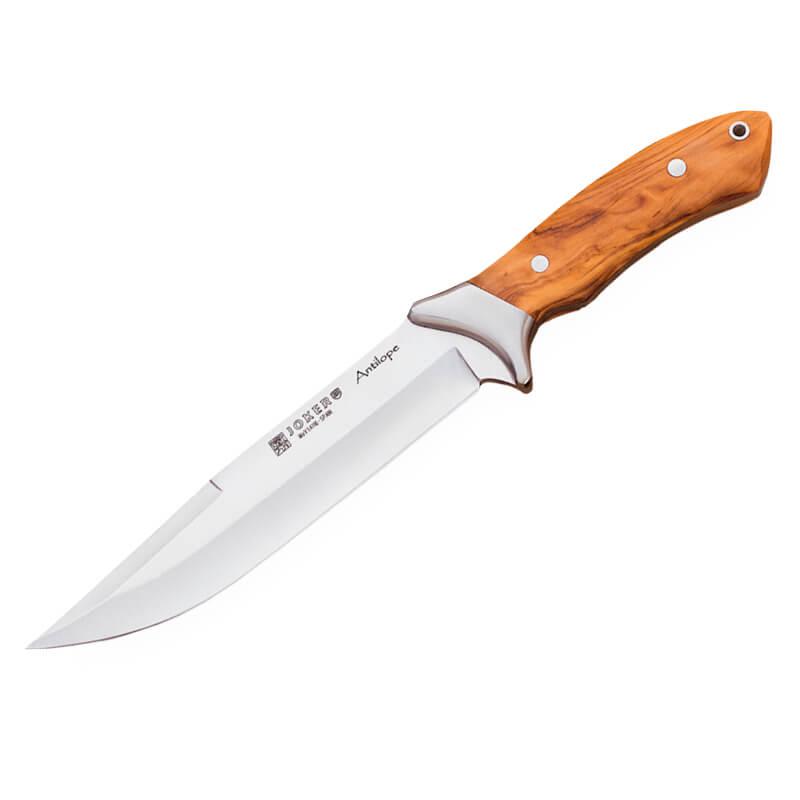 Cuchillo de caza Joker Antilope madera de olivo.