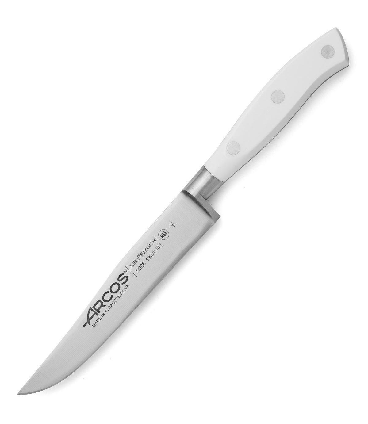 Cuchillo cocinero Arcos Riviera Blanca con hoja de 15 cm