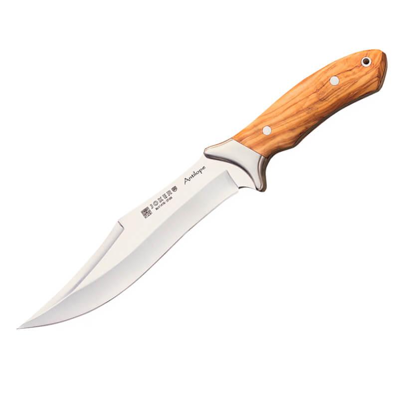 Cuchillo de caza Joker Antilope madera de olivo. 19.5 cm.