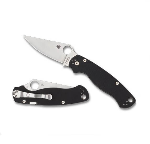 Spyderco Para military 2 con mango de G10 y hoja de 8.6 cm de acero CPM S45VN