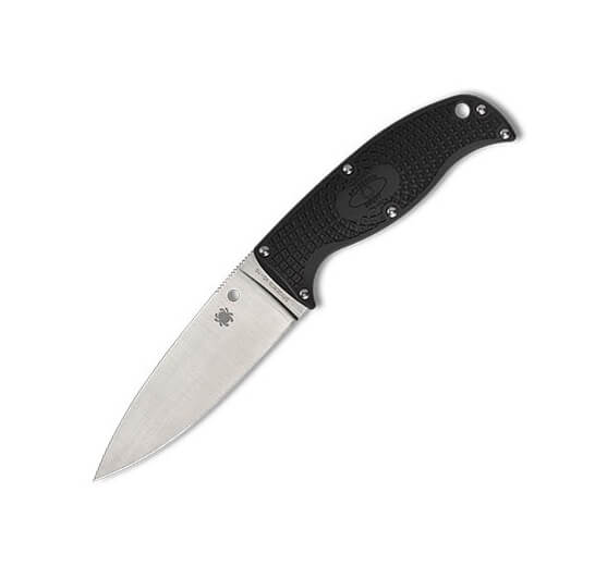 Cuchillo Spyderco ENUFF 2 con mango de FRN negro y hoja de VG10