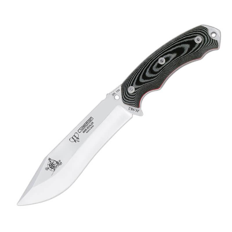 Cuchillo JJSK2 con acero Böhler N695. Mango micarta negra