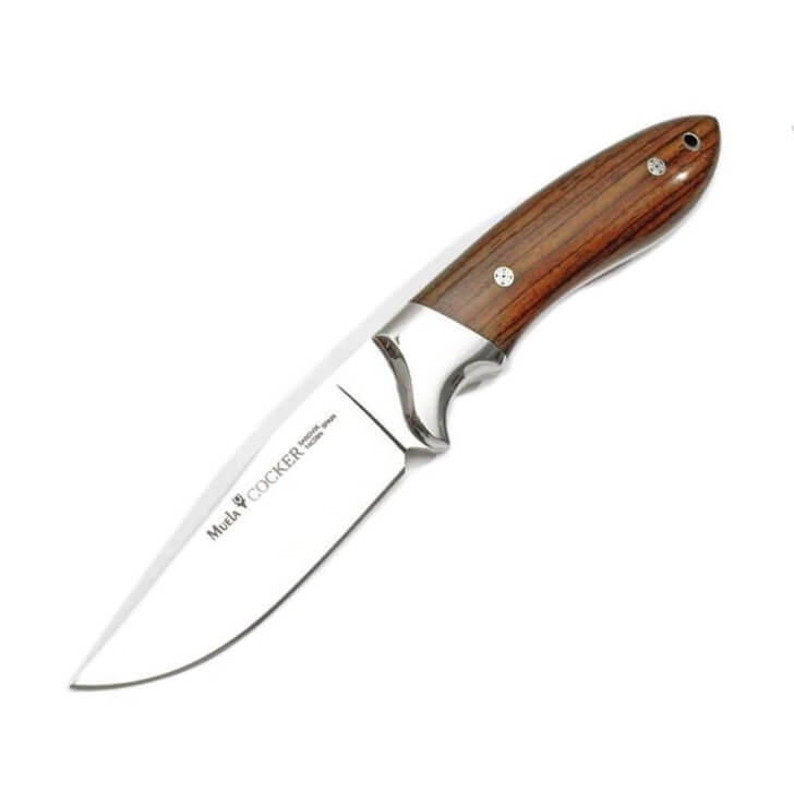Muela Cocker 11CO cuchillo de caza con acero Sandvik 14C28N