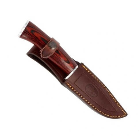 Cuchillo Muela Braco con cachas de madera roja y guarda de acero inox