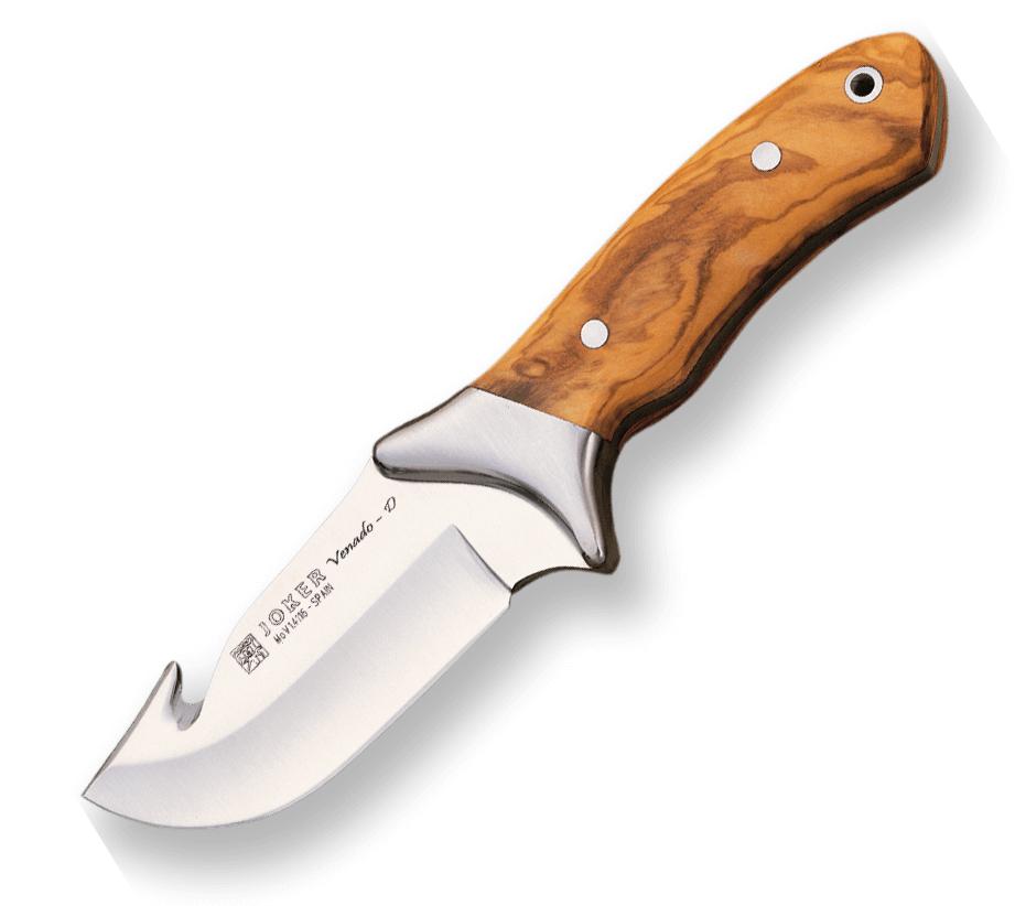 Cuchillo de desollar Joker Venado con puño de madera de olivo y ...