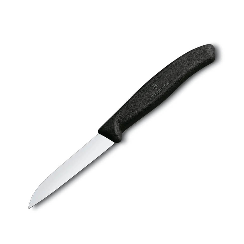 Cuchillo de verduras clásico Victorinox con filo liso y mango ne...