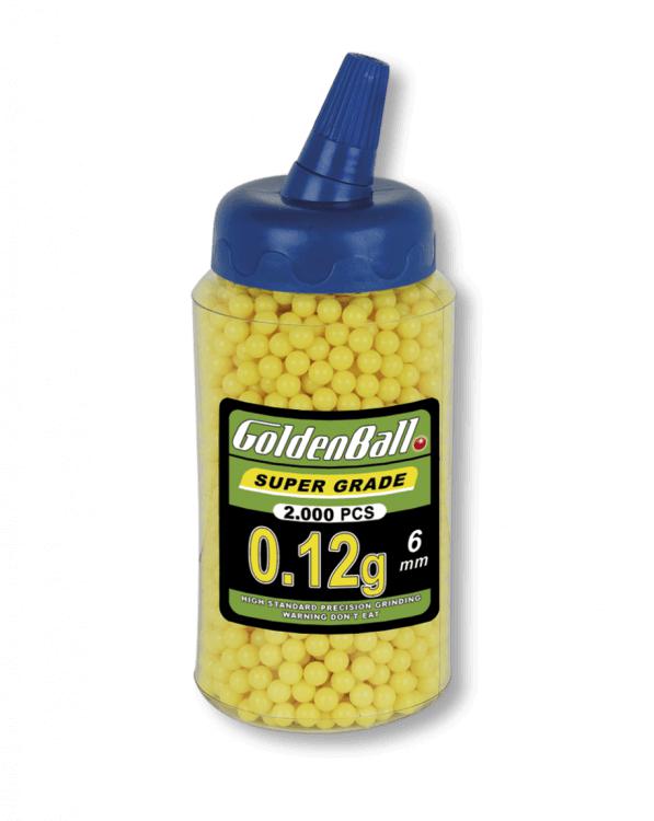 Biberón de 2000 bolas amarillas de 0.12 gramos 35011