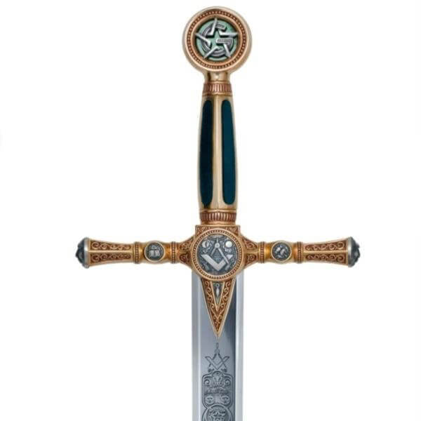 Espada masónica oro con grabado profundo Marto MA775