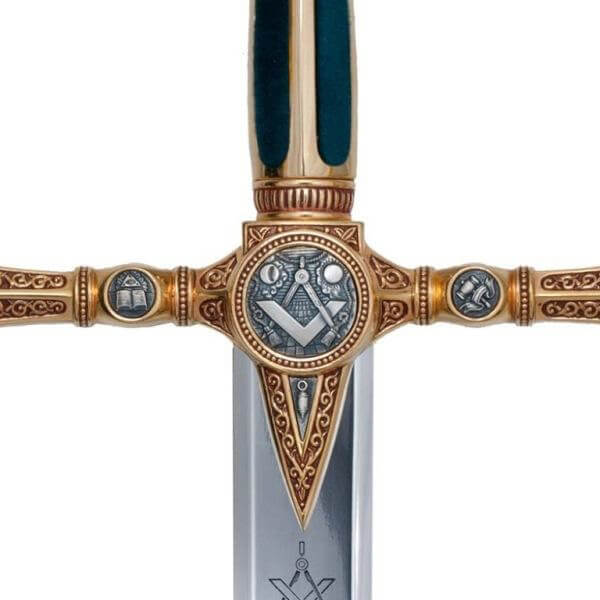 Espada masónica oro con grabado profundo Marto MA775
