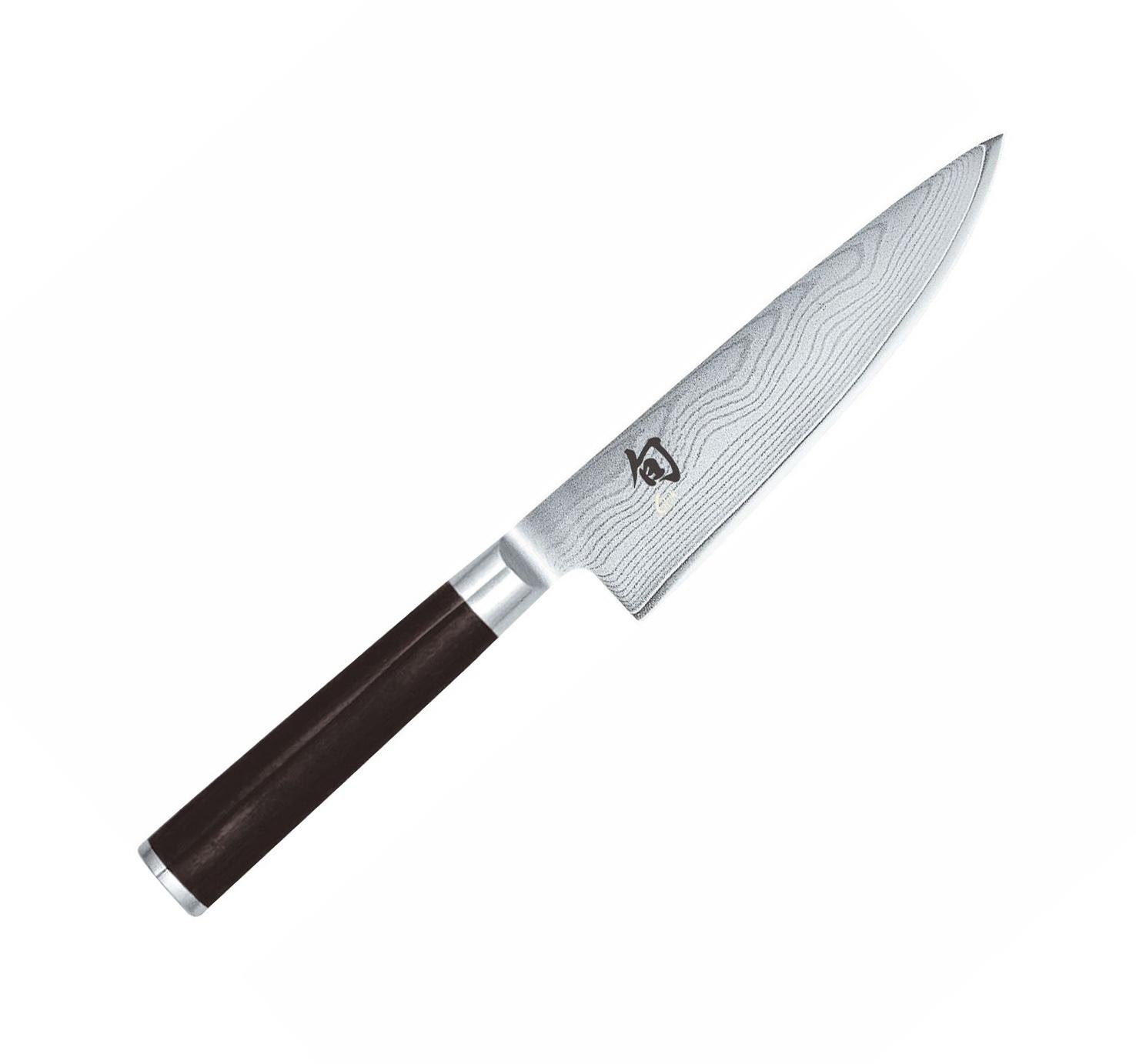 Cuchillo de chef Damasco Kai Shun Classic con mango de madera Pak...