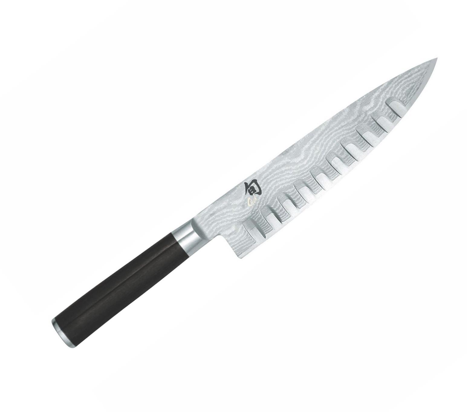 Cuchillo de chef Damasco Kai Shun Classic con mango de madera Pak...