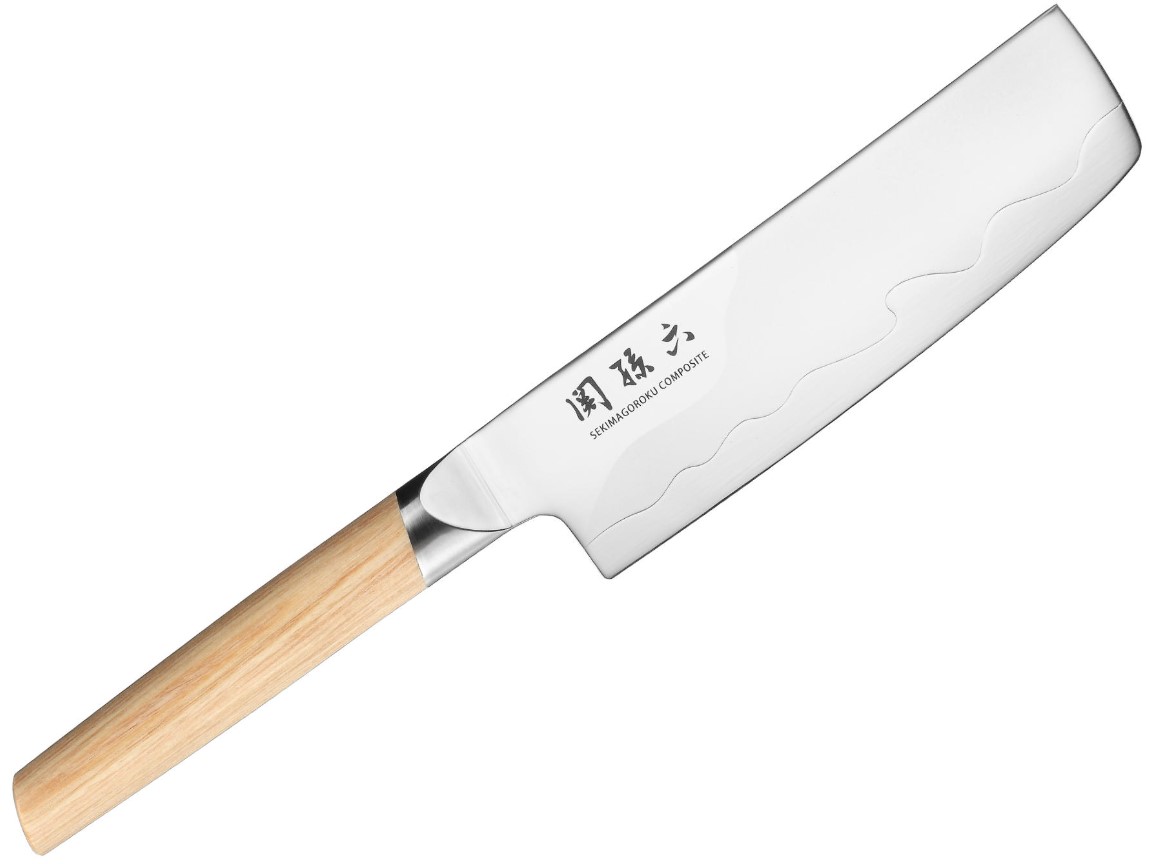 Cuchillo Nakiri KAI Seki Magoroku Composite con hoja de 16.5 cm M...