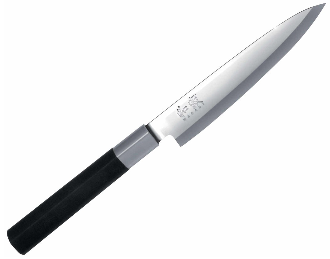 Cuchillo japones Kai Yanagiba Wasabi black con hoja de 15 cm 6715...