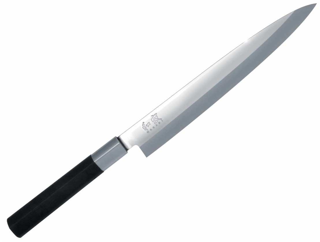 Cuchillo japones Kai Yanagiba Wasabi black con hoja de 21 cm 6721...
