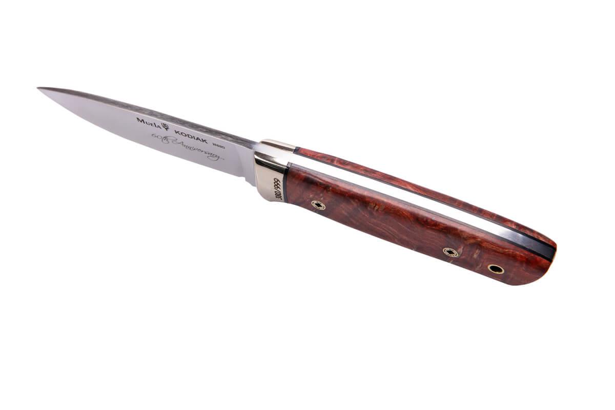Cuchillo edición limitada Muela Kodiak 10th con hoja de acero böhler N690 y mango de raiz de arce americano