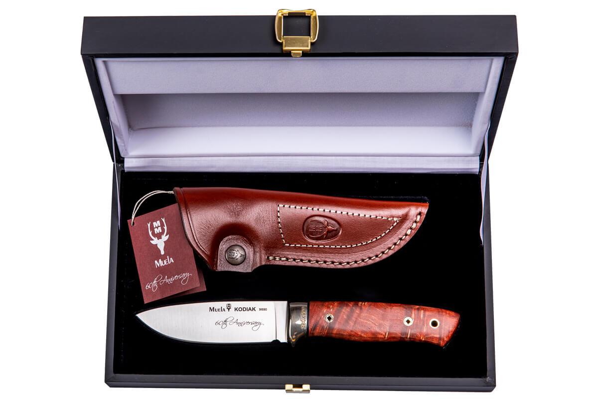 Cuchillo edición limitada Muela Kodiak 10th con hoja de acero böhler N690 y mango de raiz de arce americano
