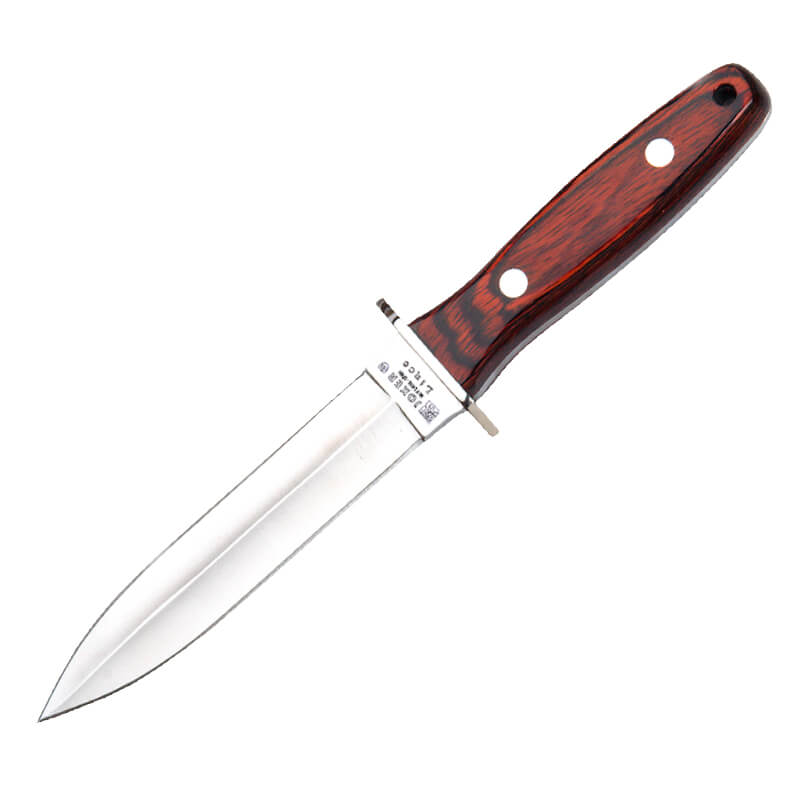 Cuchillo de caza Joker Lince con mango de estamina y hoja de doble filo de 15 cm
