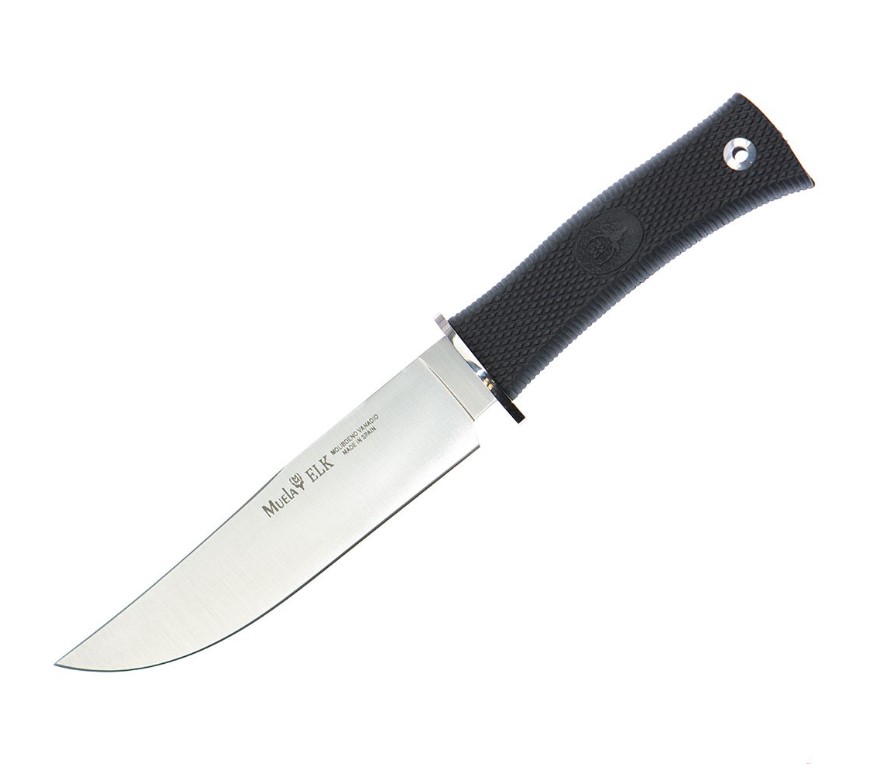 Cuchillo táctico Muela ELK-14G con mango de goma negra y hoja de...