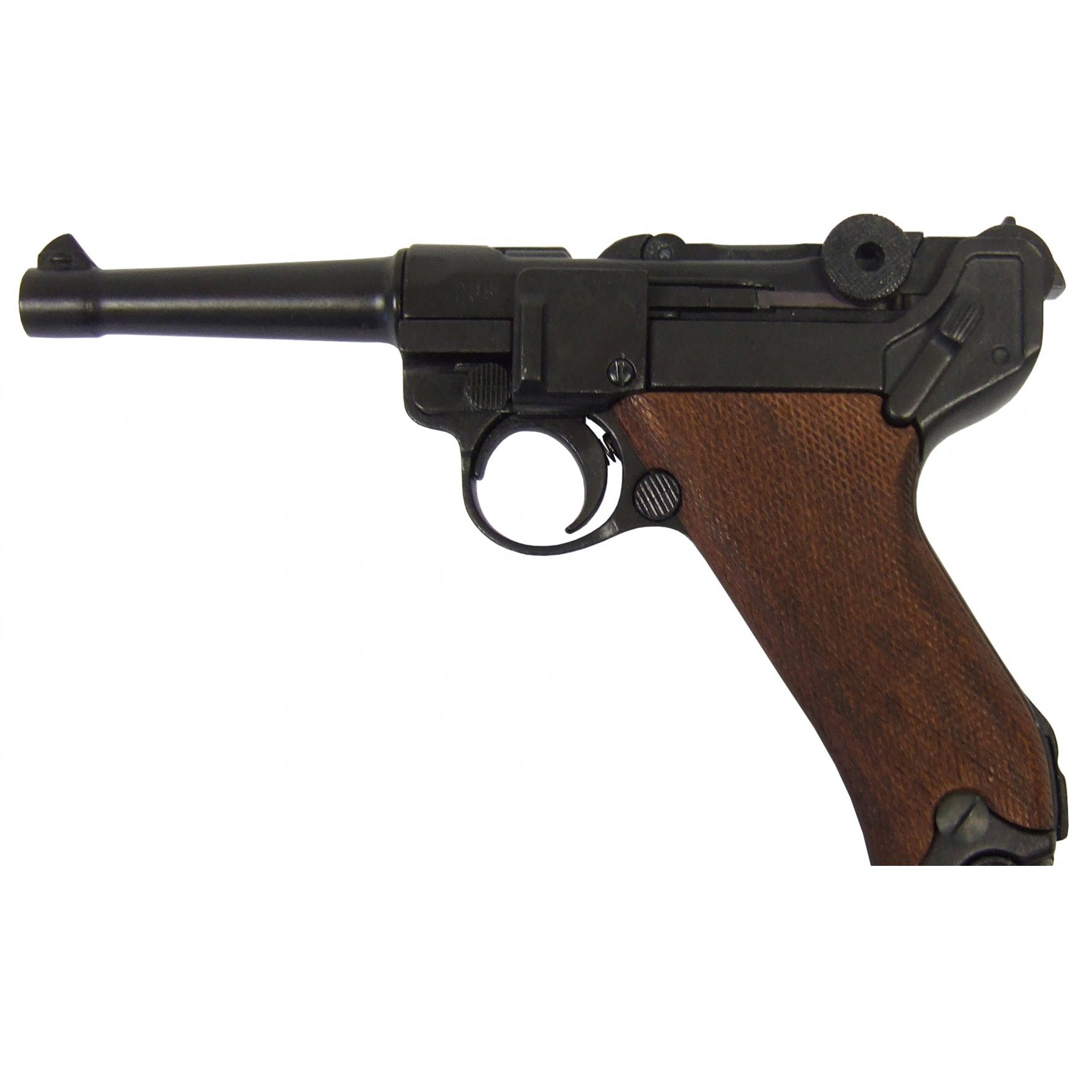 Pistola Parabellum Luger P08, Alemania 1898 fabricada en metal y cachas de madera