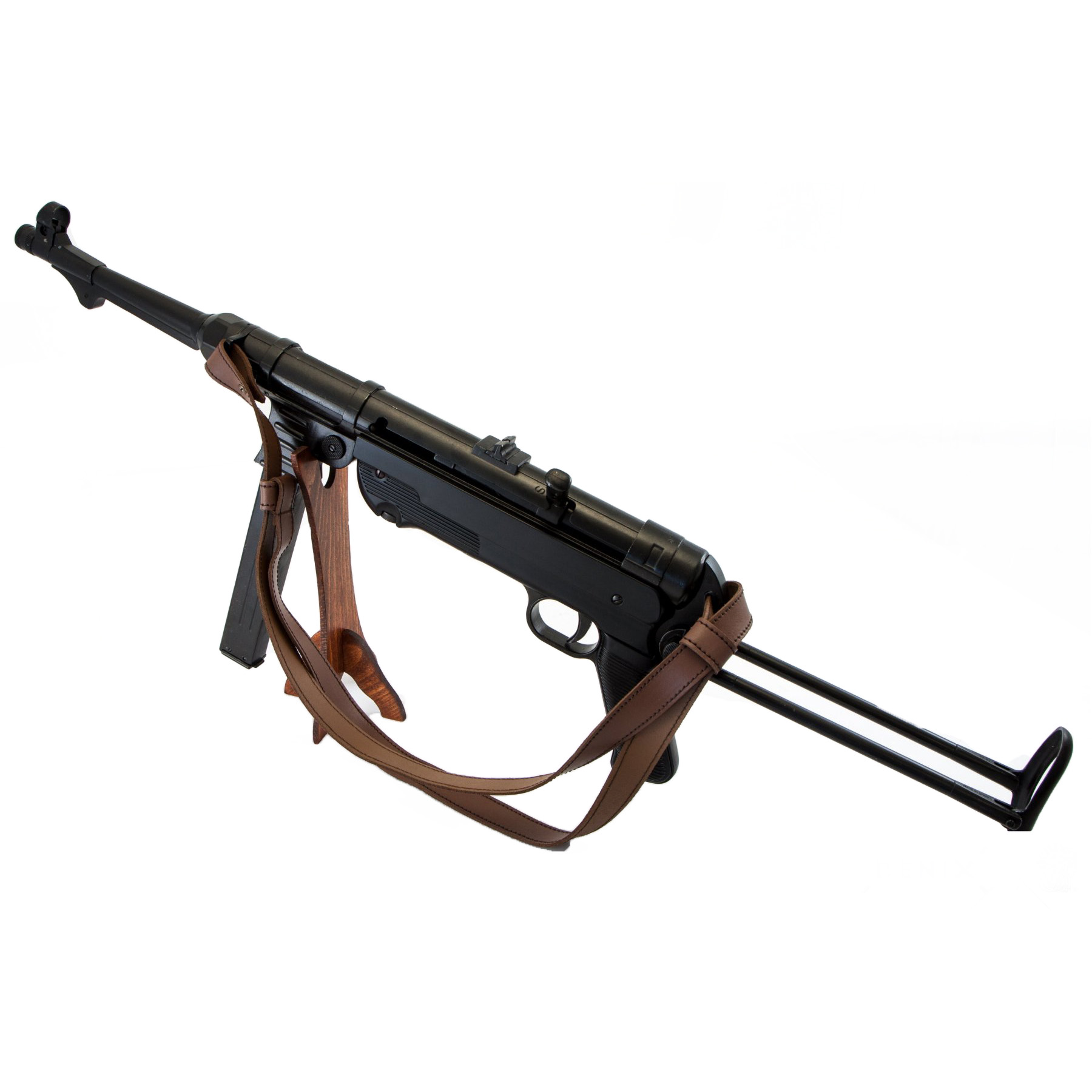 Réplica de ametralladora MP40, Alemania 1940 fabricada en metal y plástico