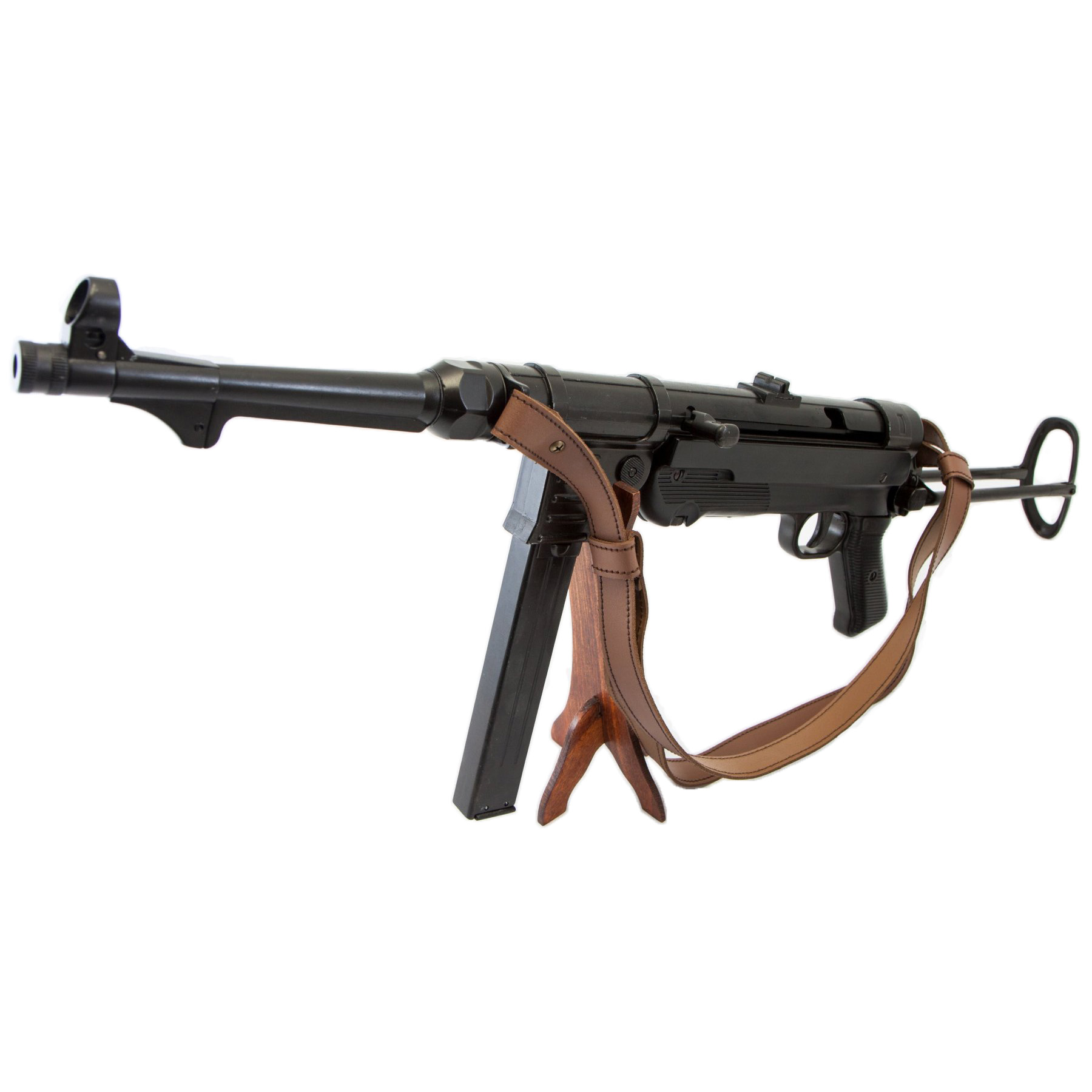 Réplica de ametralladora MP40, Alemania 1940 fabricada en metal y plástico