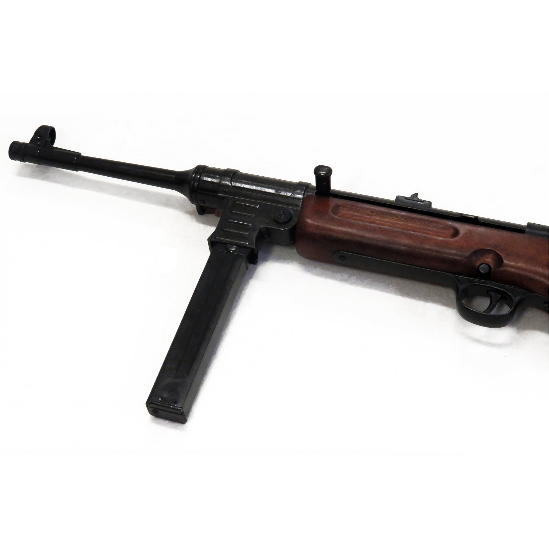 Replica de ametralladora MP41, Alemania 1940 con correa de piel