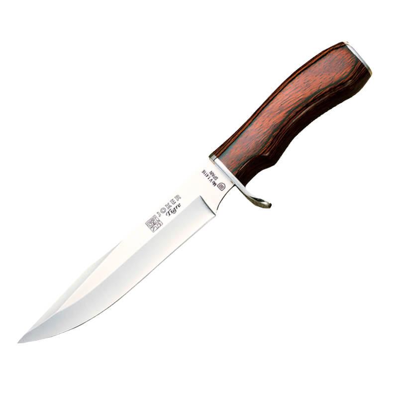 Cuchillo de caza Joker Tigre con mango de estamina y hoja de 17 c...
