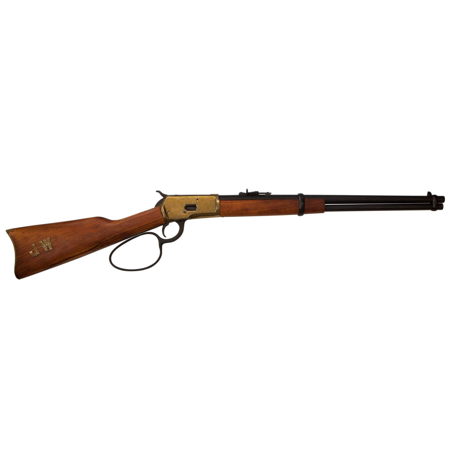 Carabina modelo 92, USA 1892, fabricado en metal acabado latón y madera