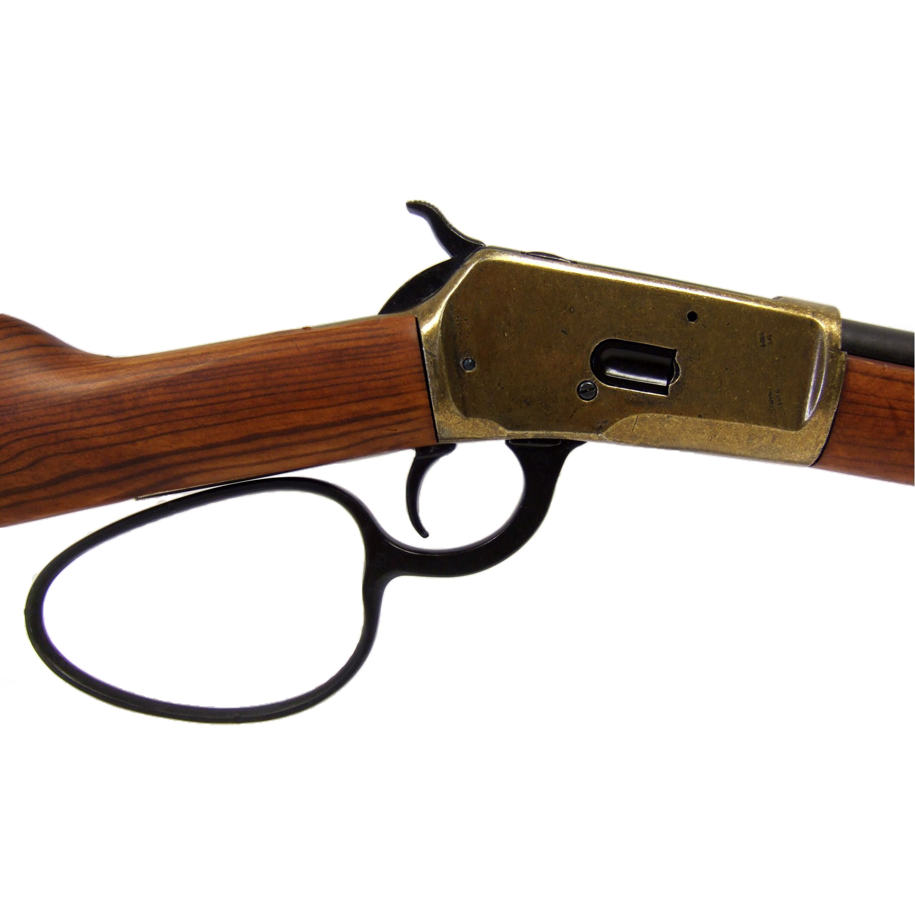 Carabina modelo 92, USA 1892, fabricado en metal acabado latón y madera