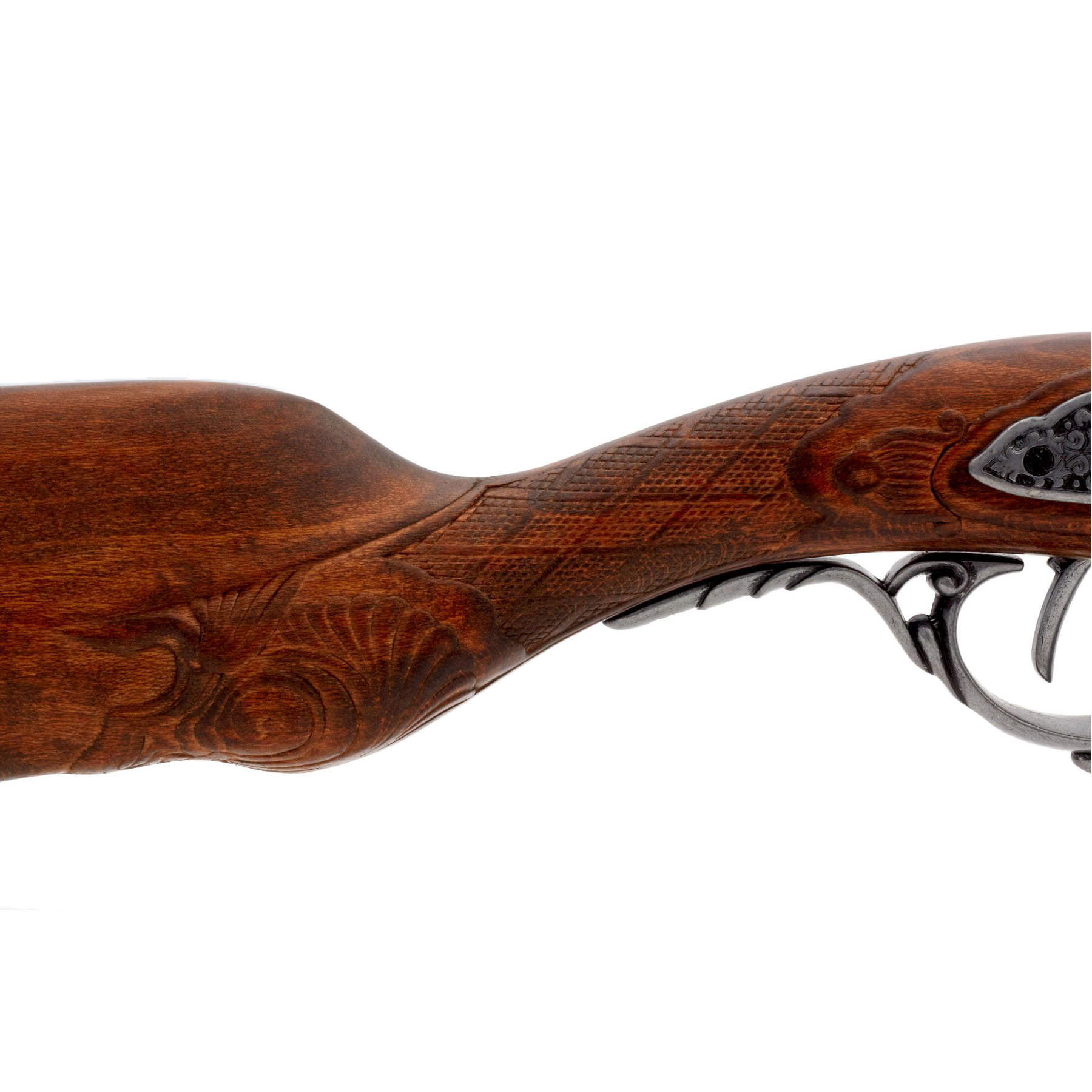 Rifle de chispa, Francia 1807, fabricado en madera y metal
