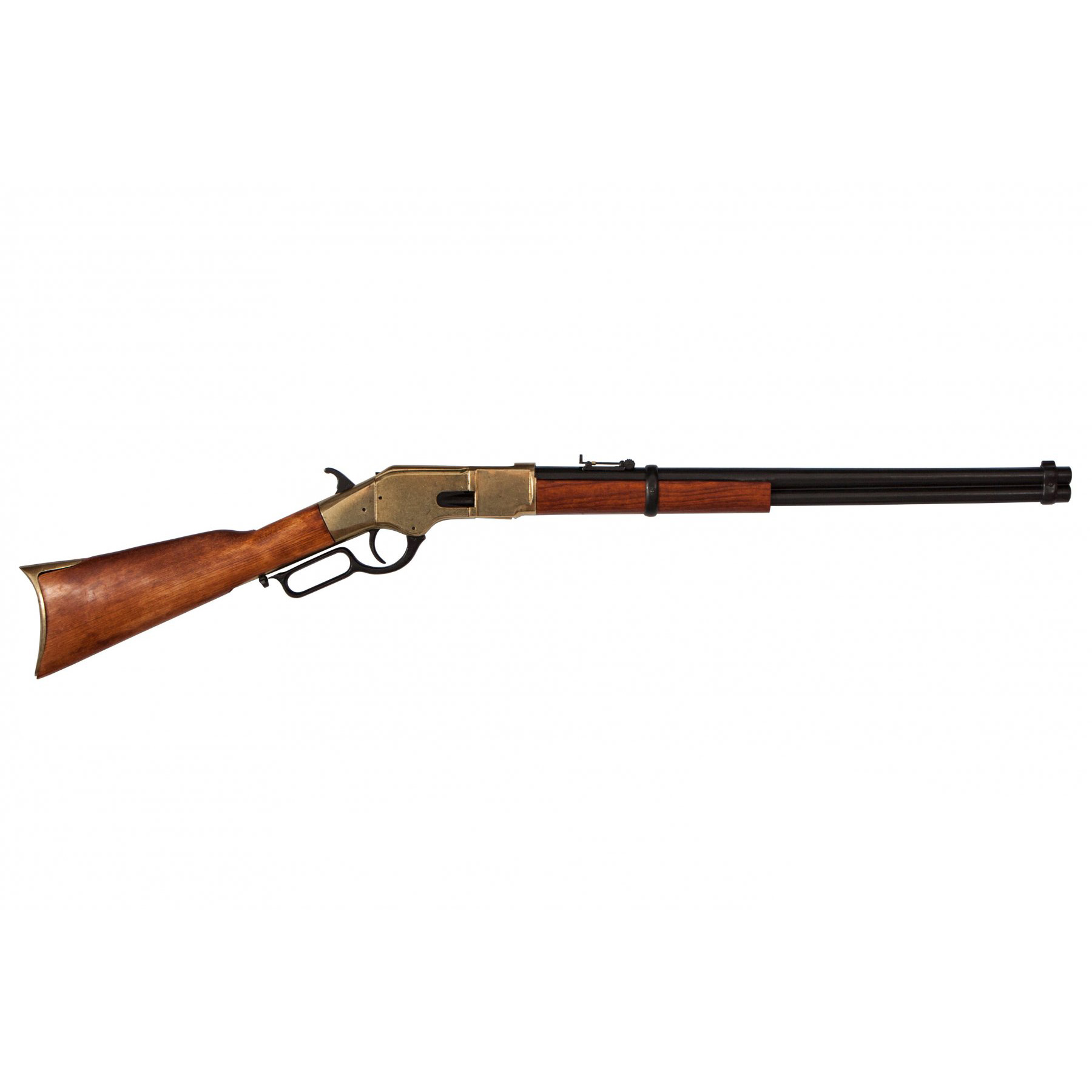 Carabina modelo 66, USA 1866, fabricado en metal acabado latón y madera
