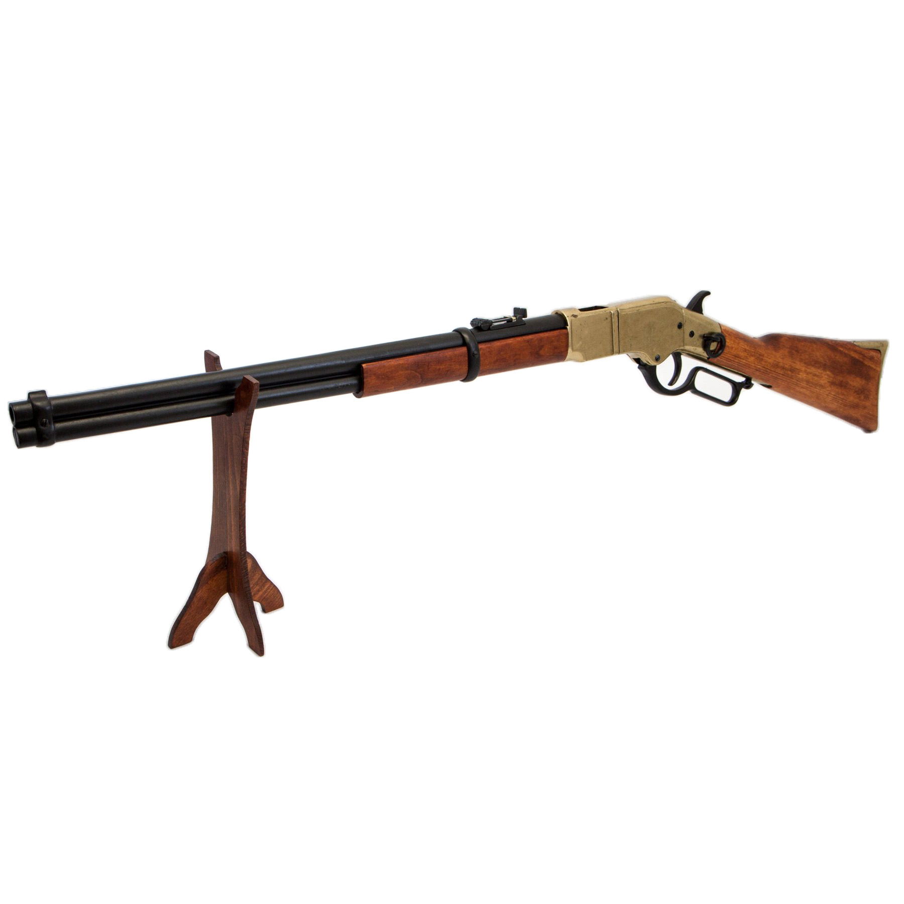 Carabina modelo 66, USA 1866, fabricado en metal acabado latón y madera