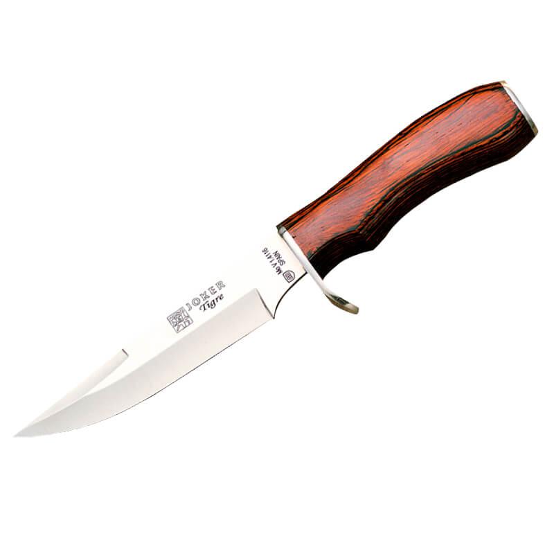 Cuchillo de caza Joker Tigre con mango de estamina y hoja de 14,5...