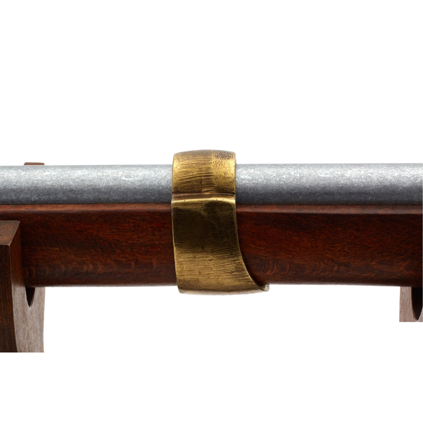 Carabina de chispa, Francia 1806, fabricada en madera y metal con detalles de latón
