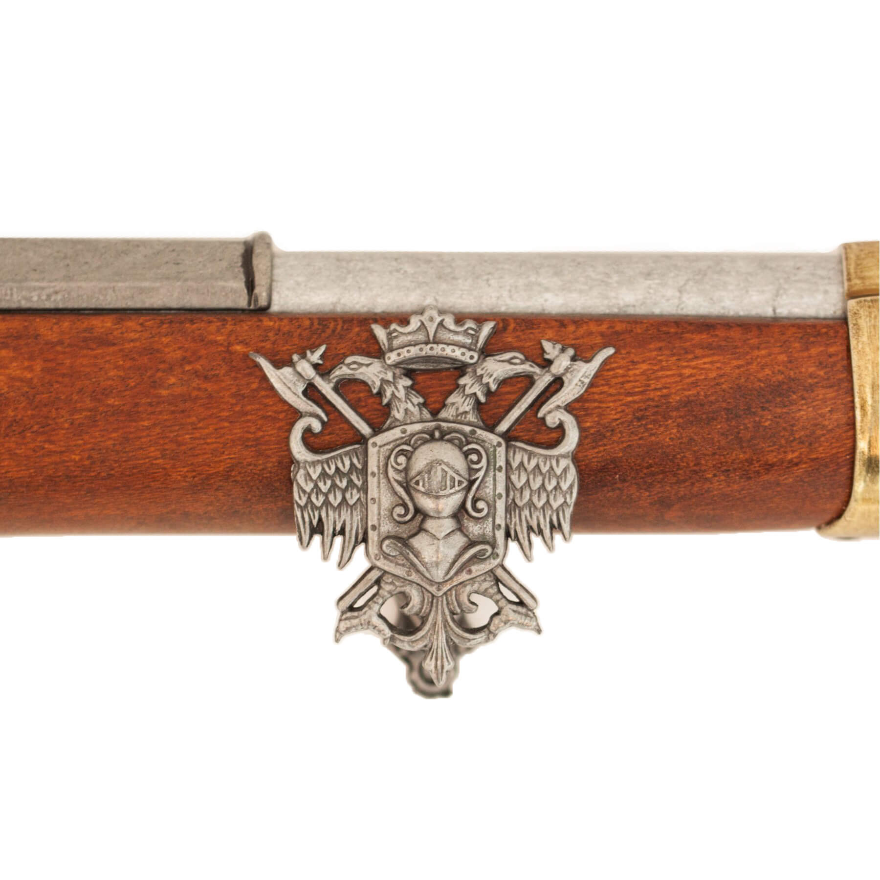 Mosqueton Land Pattern Brown Bess, Inglaterra 1722, fabricado en madera y metal con detalles de latón