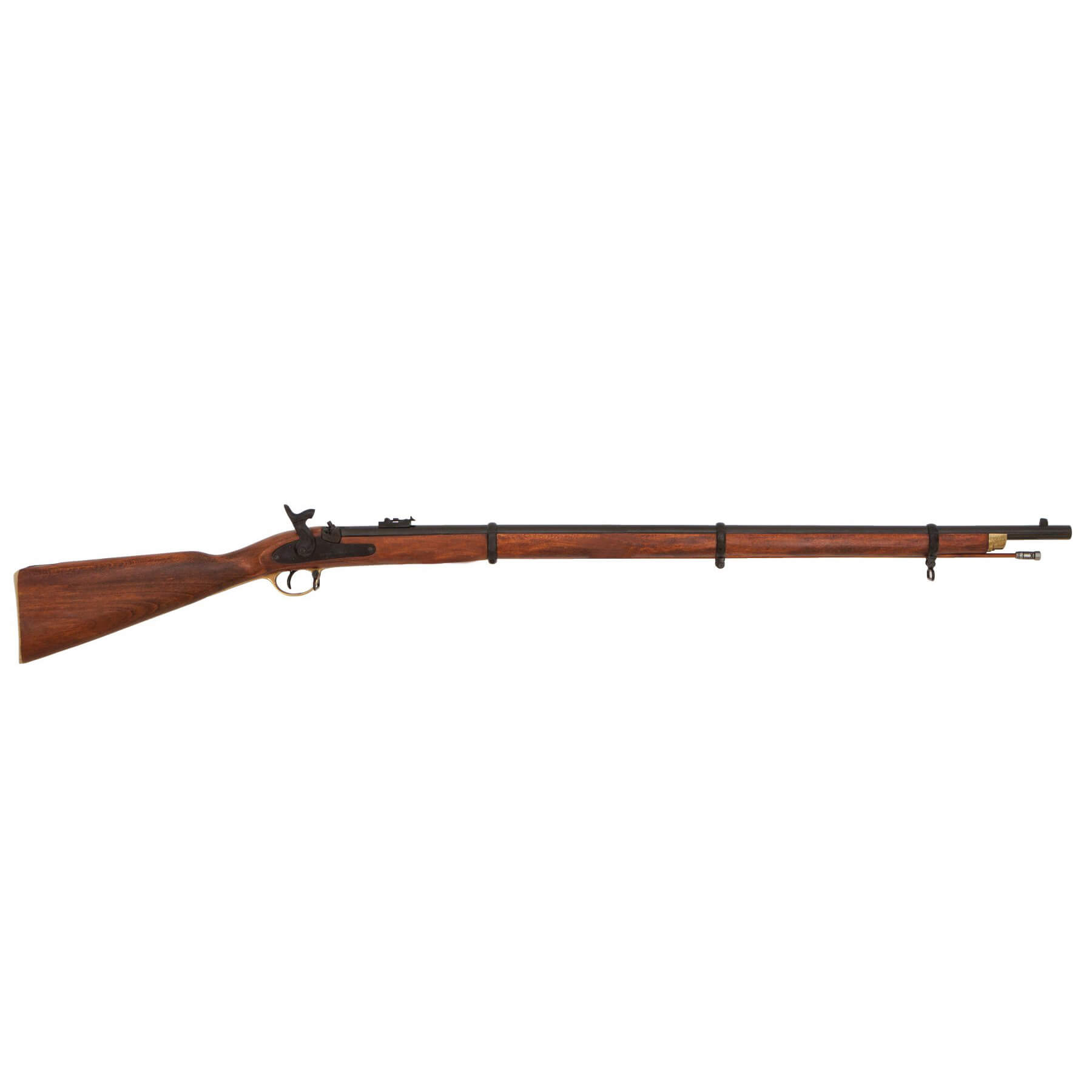 Fusil mosquete P-1853 Enfield, Inglaterra 1853, fabricado en metal acabado latón y madera