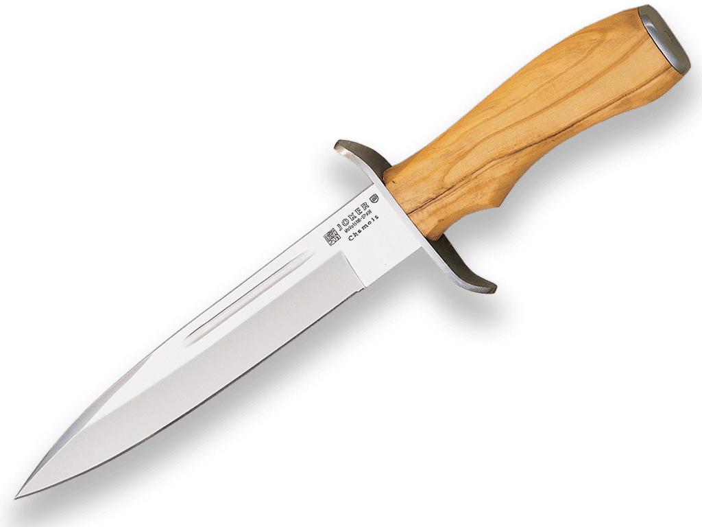 Cuchillo de caza Joker Chamois con puño de madera de olivo y hoj...