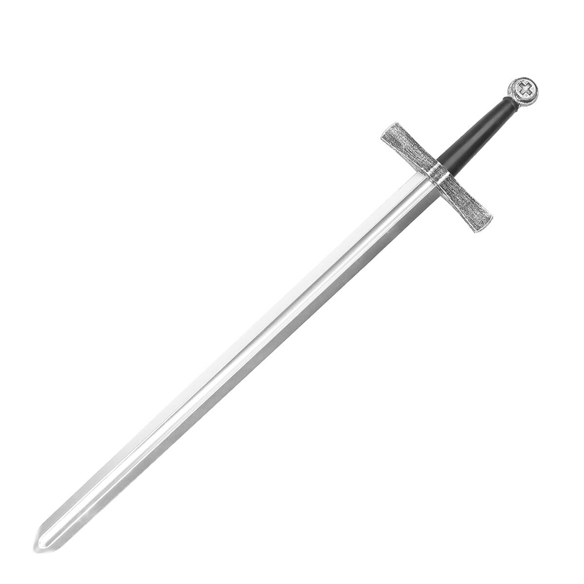 Espada de látex con pomo negro con una cruz