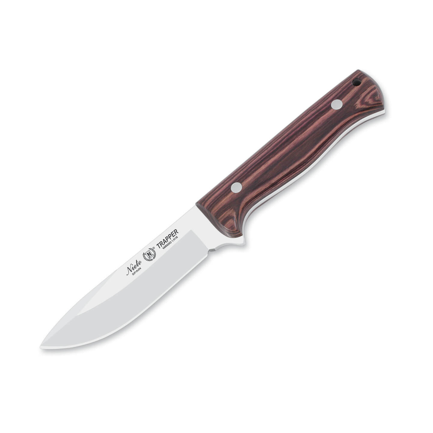 Cuchillo deportivo Nieto Patrol con mango de madera de palo viole...