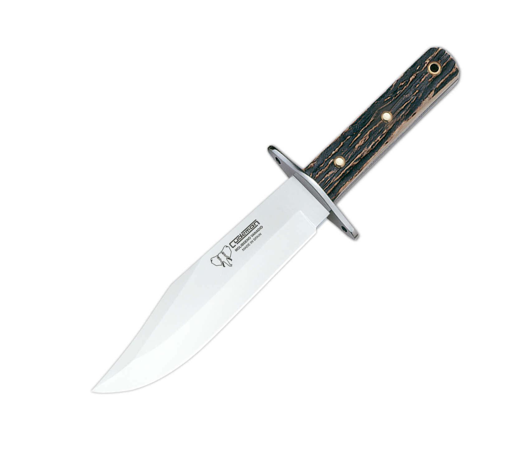Cudeman Bowie 107-C con mango de asta de ciervo  y hoja de 20 cm