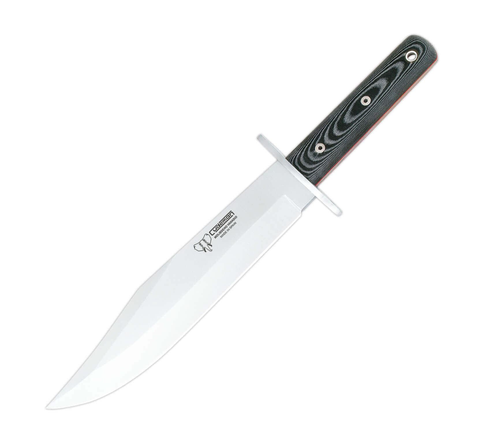 Cuchillo Cudeman Bowie 106-M con puño de micarta negra y hoja de...